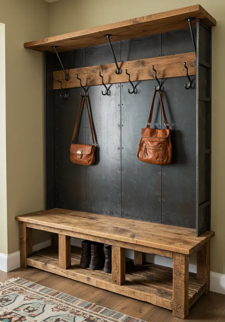 The Rugged Rustic Mudroom The Rugged Rustic Mudroom