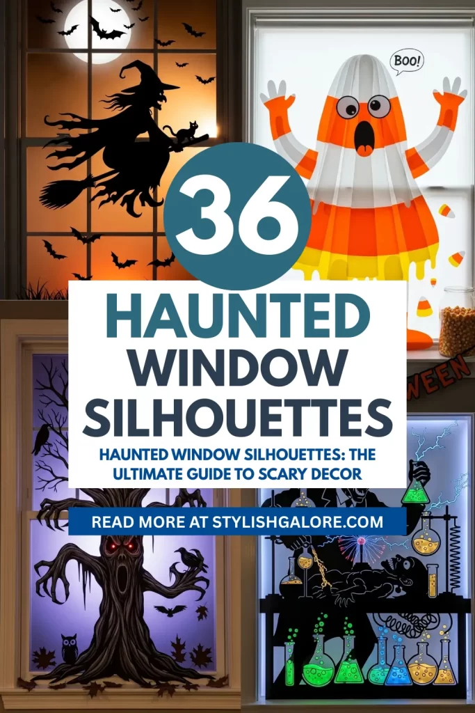 Haunted Window Silhouettes